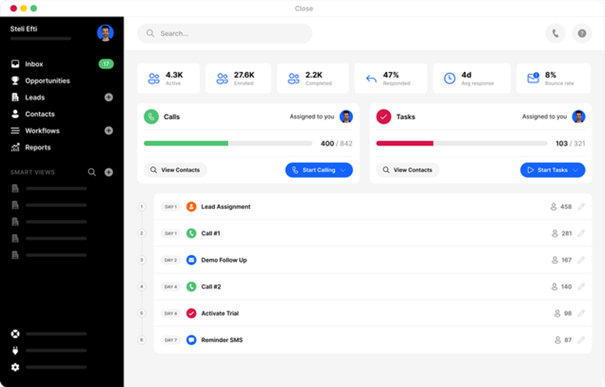 Custom Activities in Close CRM