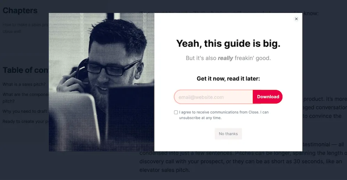 Startup Marketing Plan - An Example of Long-form Guide from Close