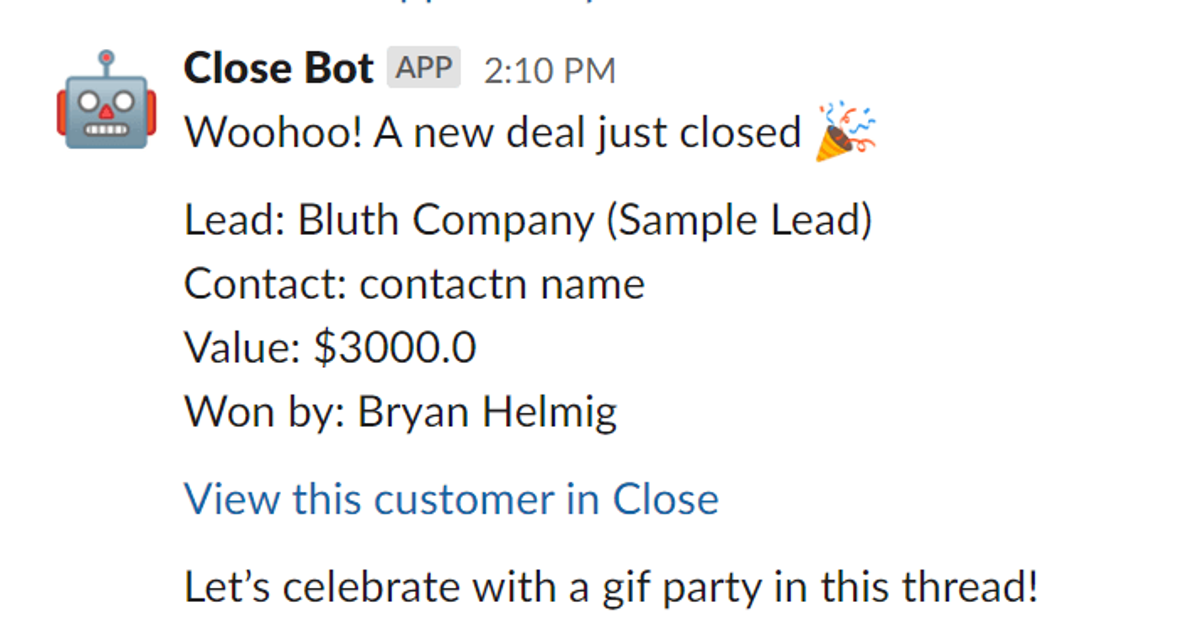 Engage remote employees better by integrating Slack with Close CRM