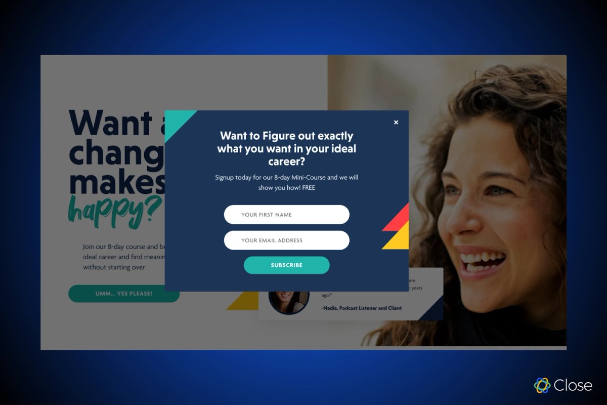 Example: Mini-Course from Happen to Your Career