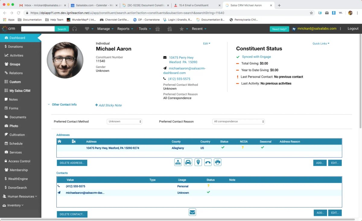 Salsa CRM for Nonprofits