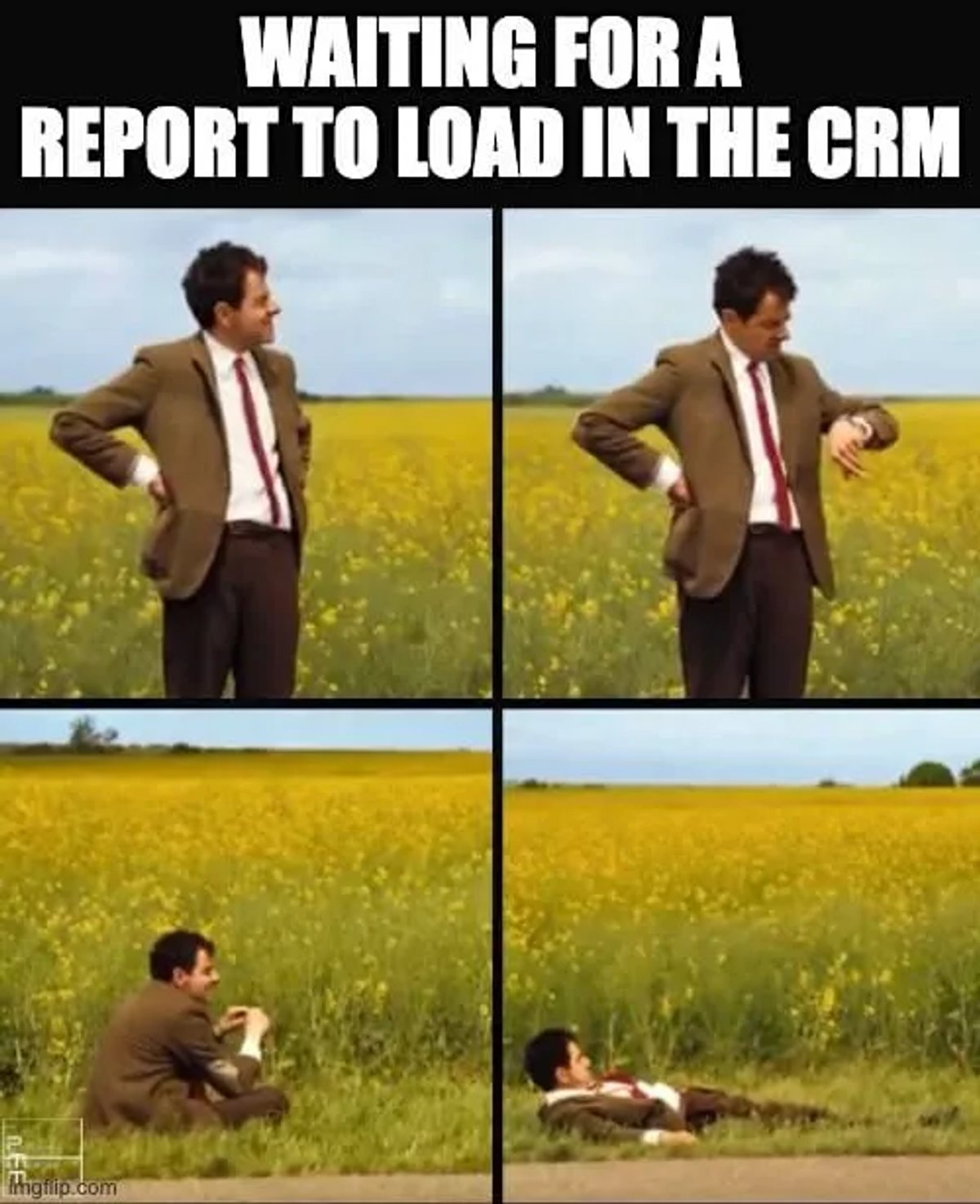 CRM memes - Just Waiting