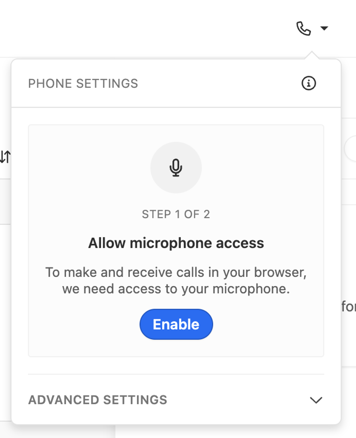 Calling from Web Browsers