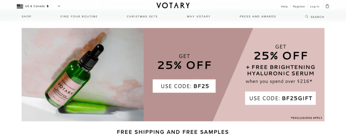 Sales Promotion Example Votary