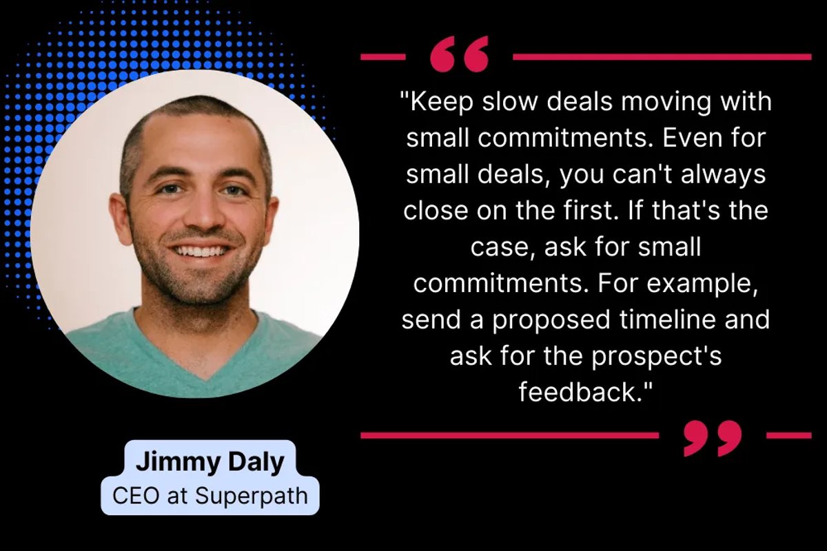 Jimmy Daly, CEO at Superpath, Sales Advice