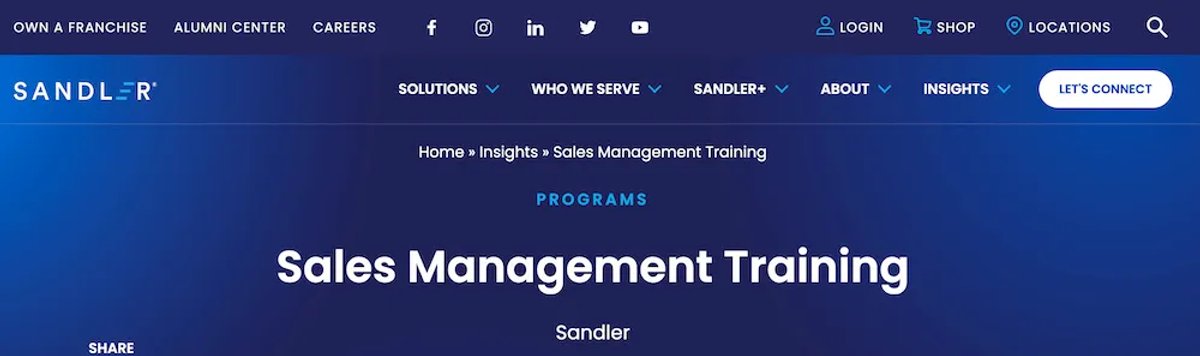 The 8 Best Sales Management Training Programs - Sales Management Training by Sandler