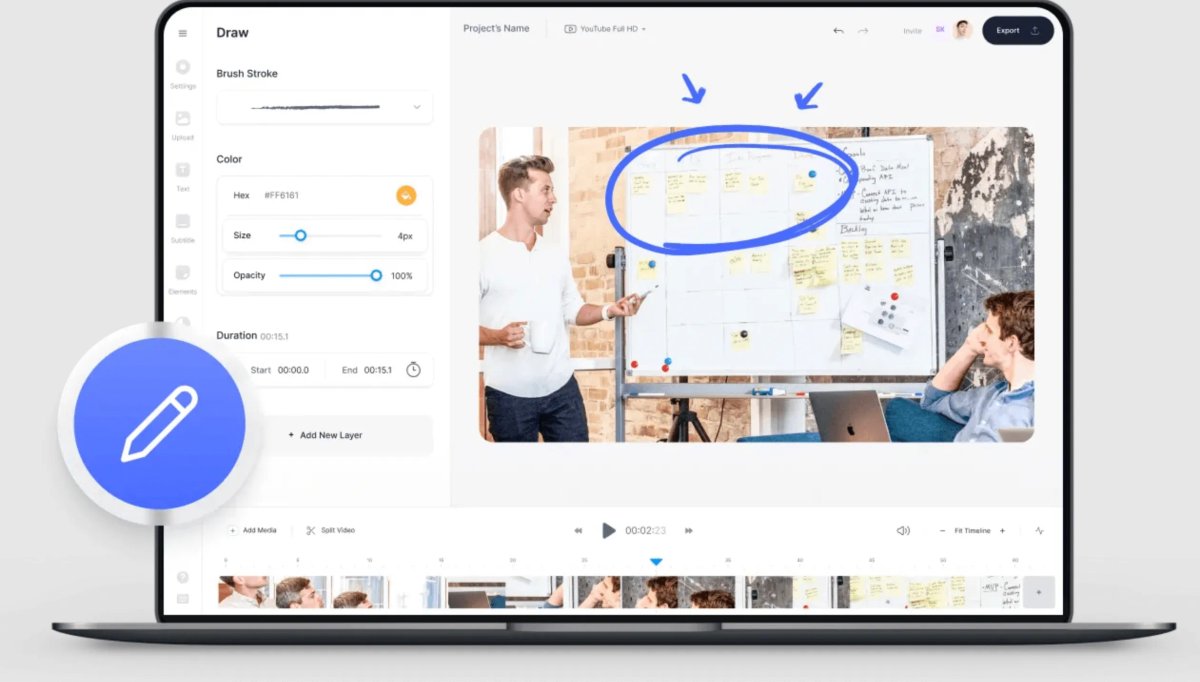 make a sales pitch video tool veed example 