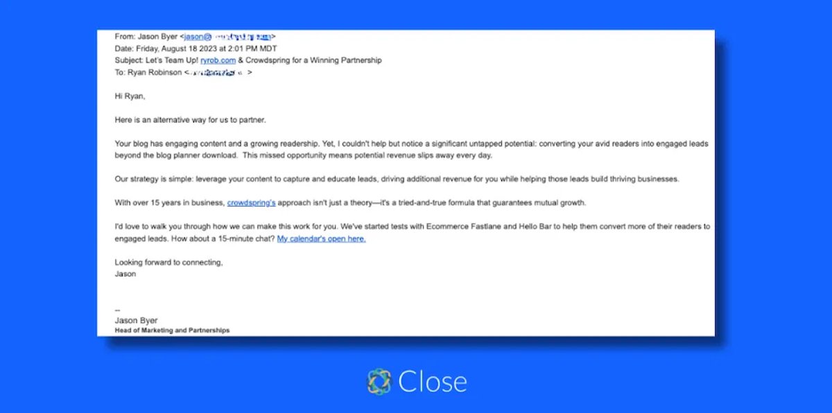 Follow Up With a Prospect That’s Not Ready to Convert - Crowdspring