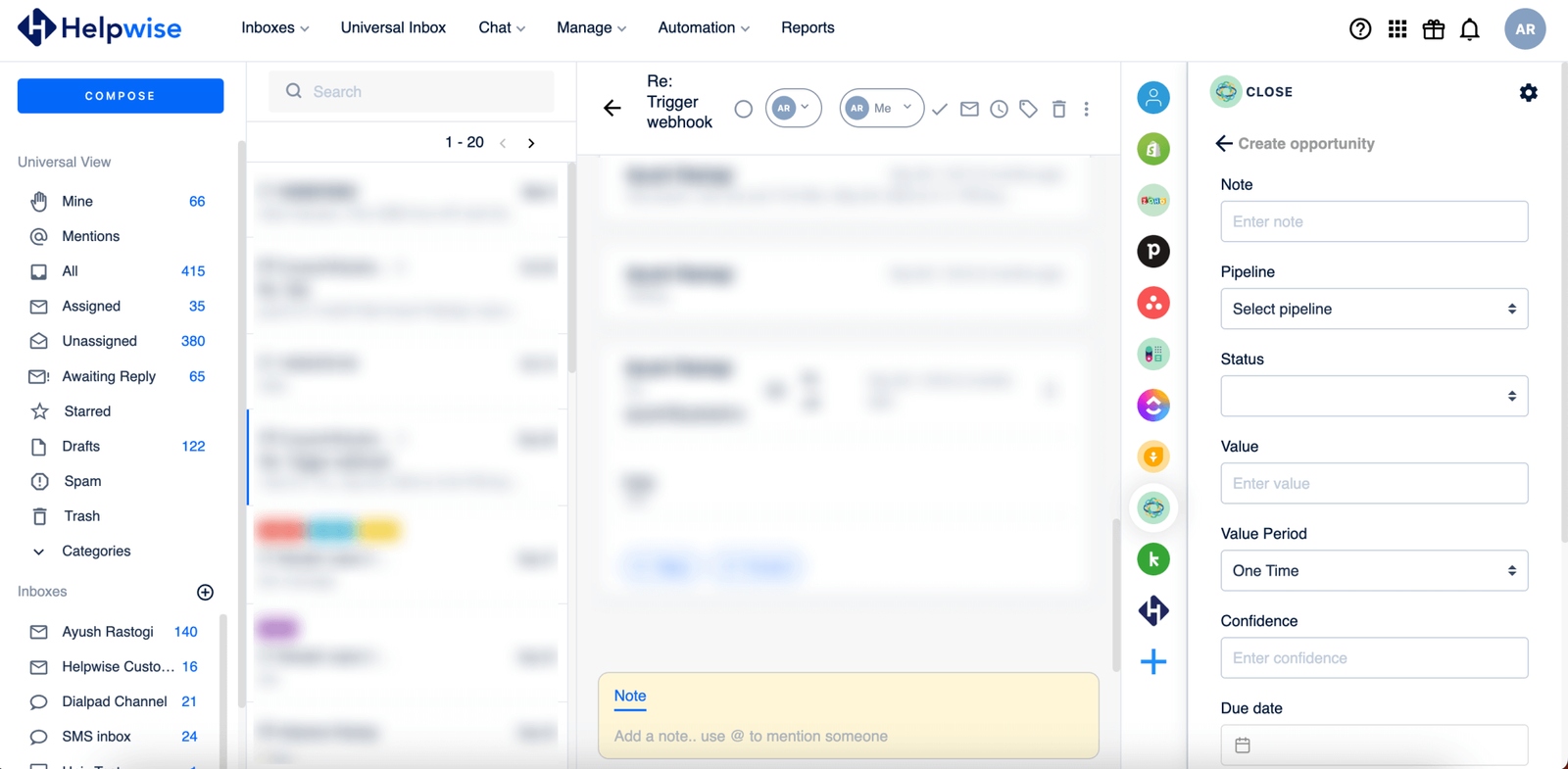 Helpwise screenshot