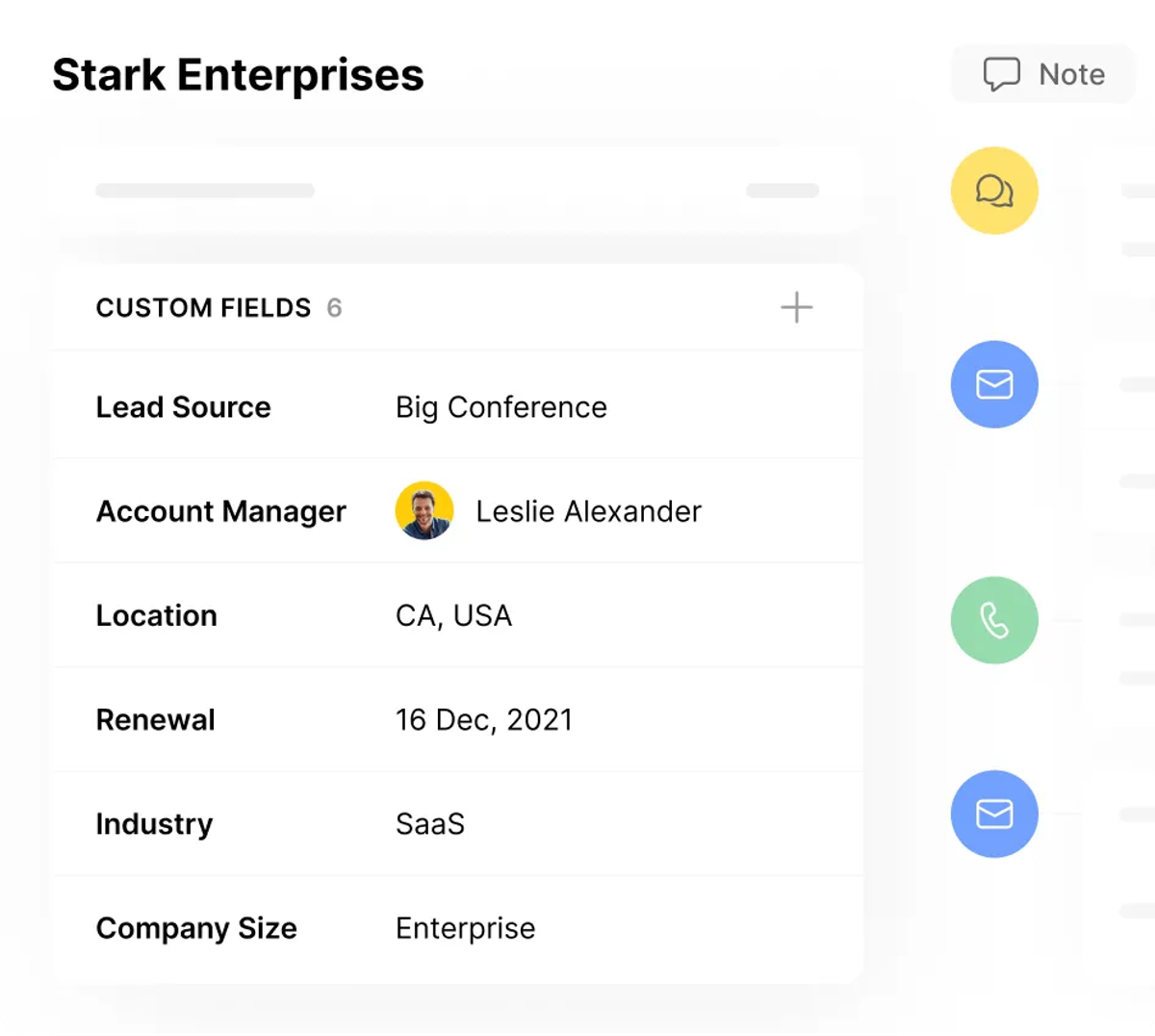 Custom fields for email personalization in Close CRM