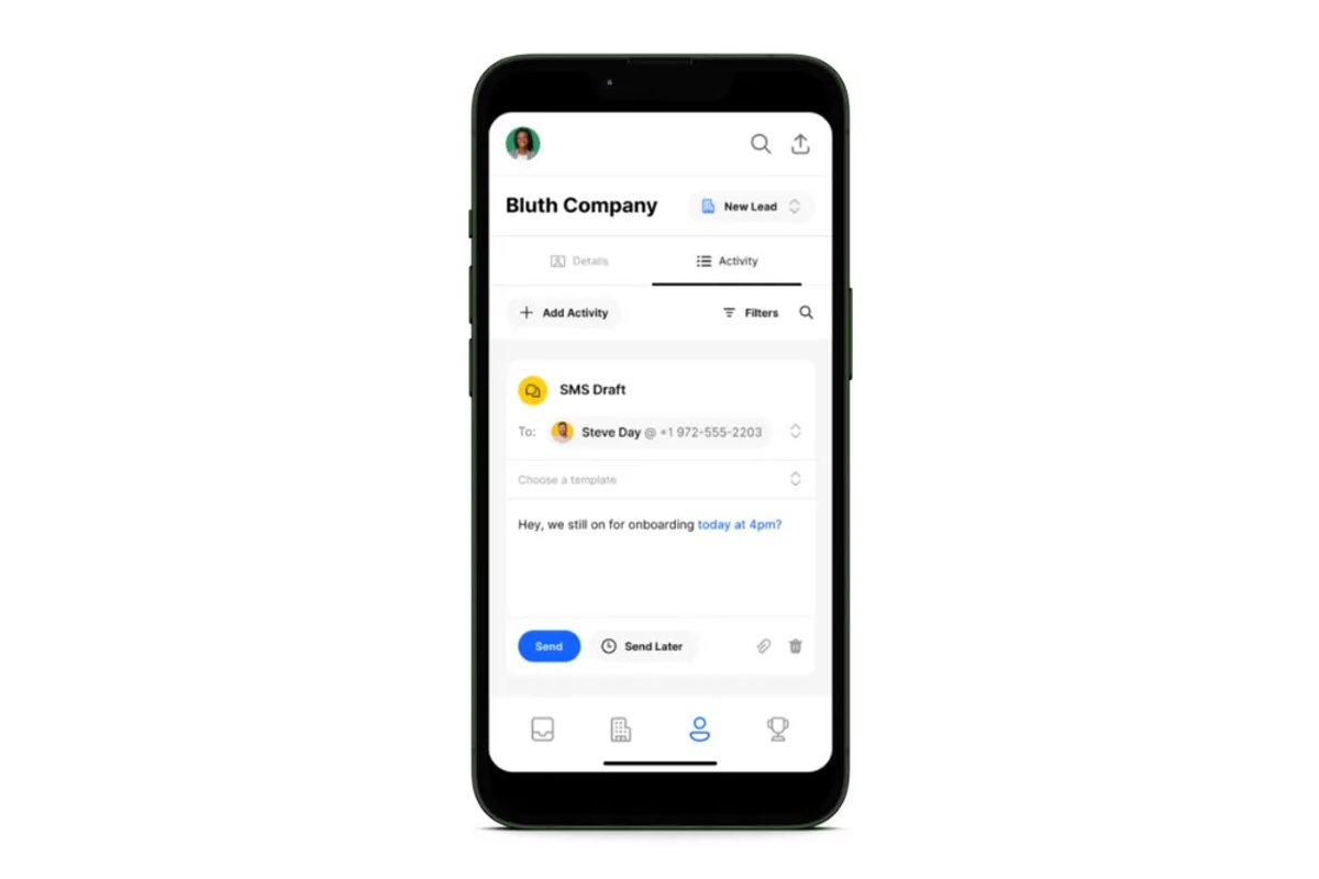Close mobile app - SMS