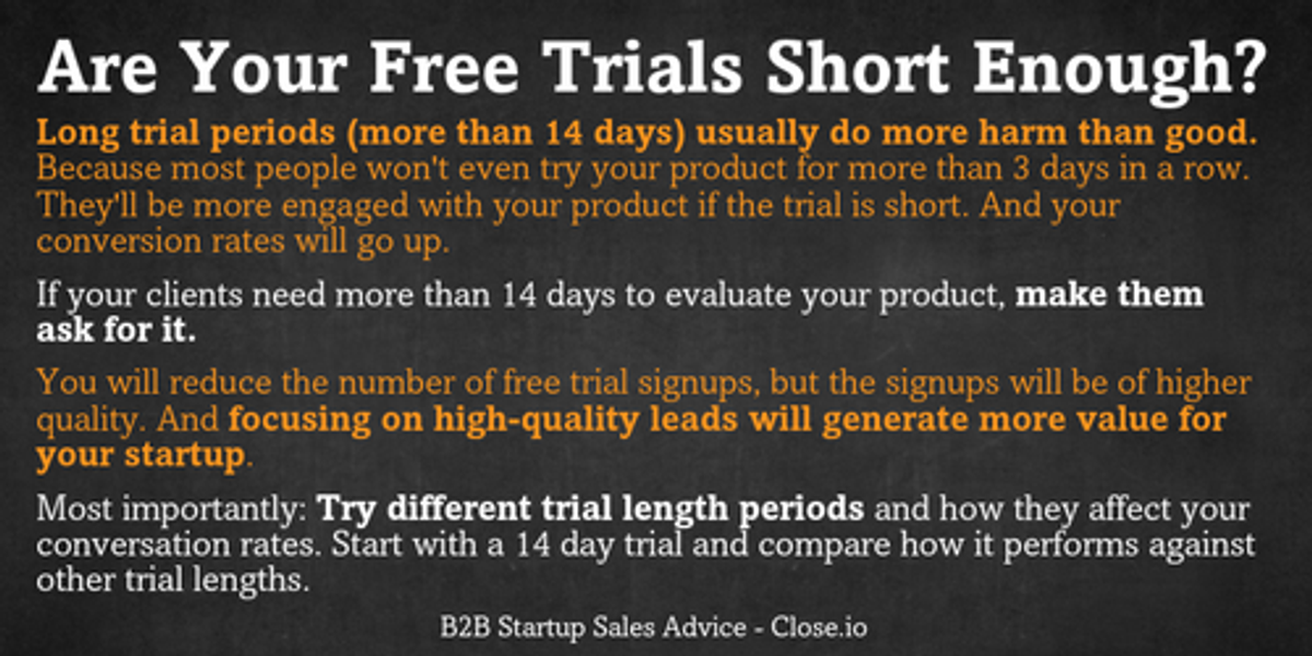 SaaS Startups: Why Your Free Trials Are Way Too Long