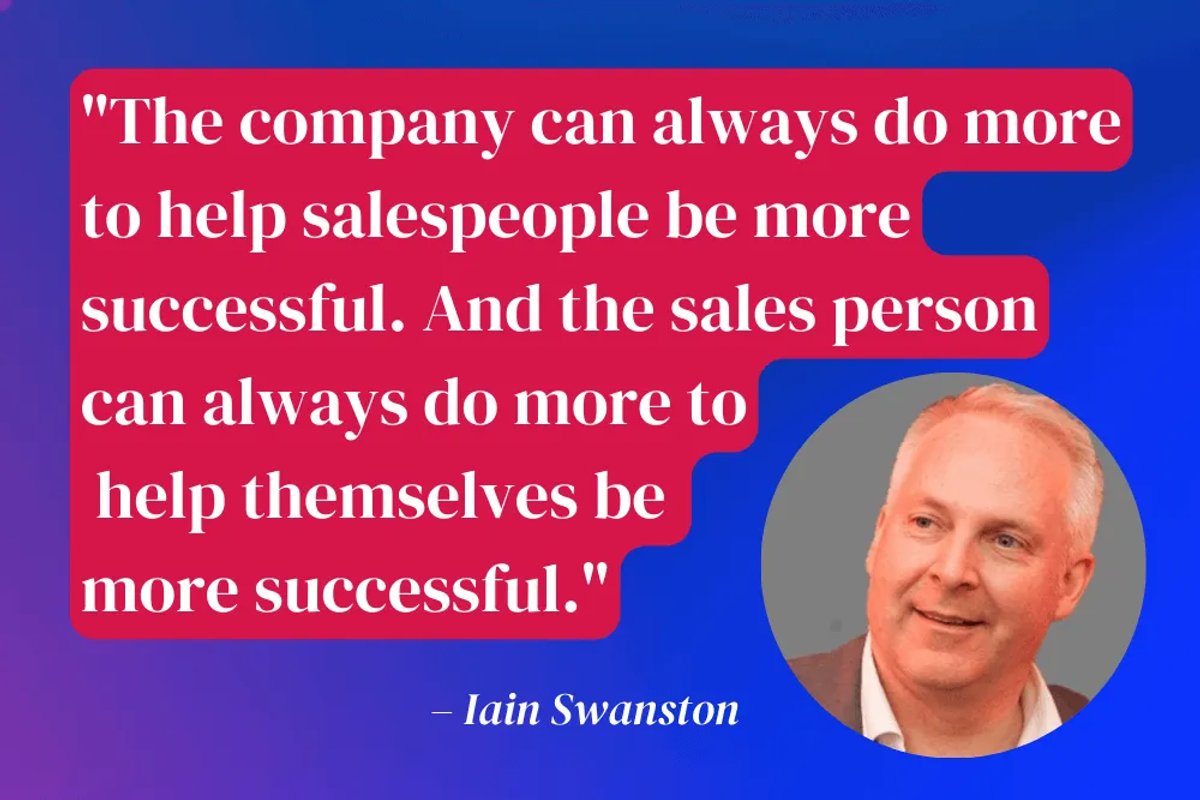 iain swanston, sales consultant sales tip