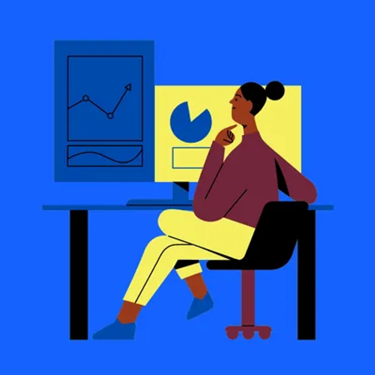 person looking at data diversity in sales guide