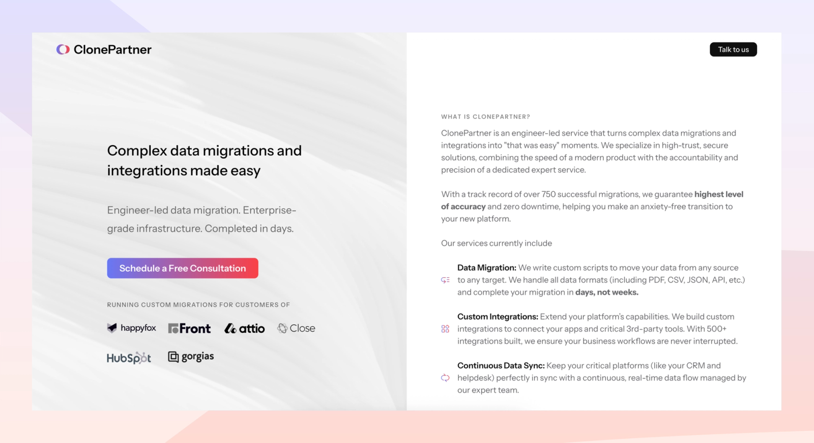 ClonePartner screenshot