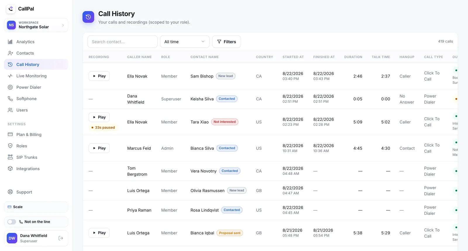 CallPal screenshot