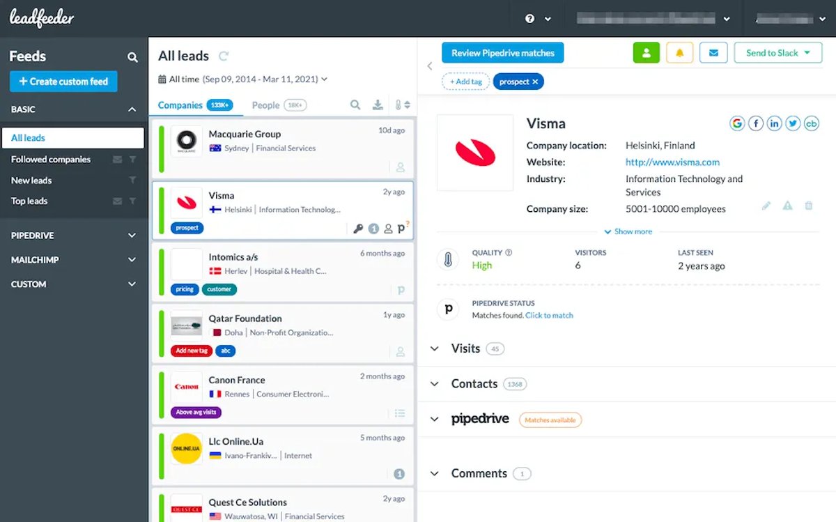 Best Lead Generation Tools to Supercharge Sales in 2023 - Leadfeeder