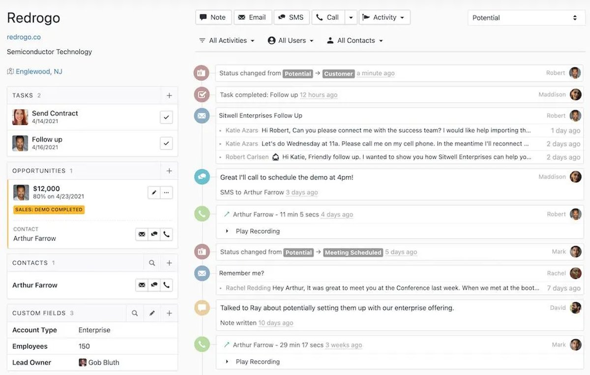 Close CRM automation and workflows