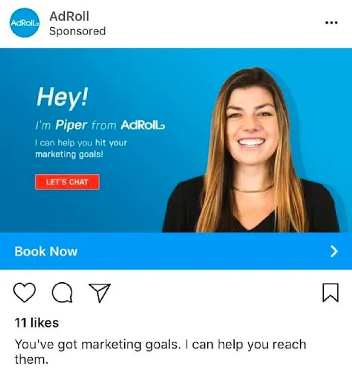 AdRoll Instagram ad example