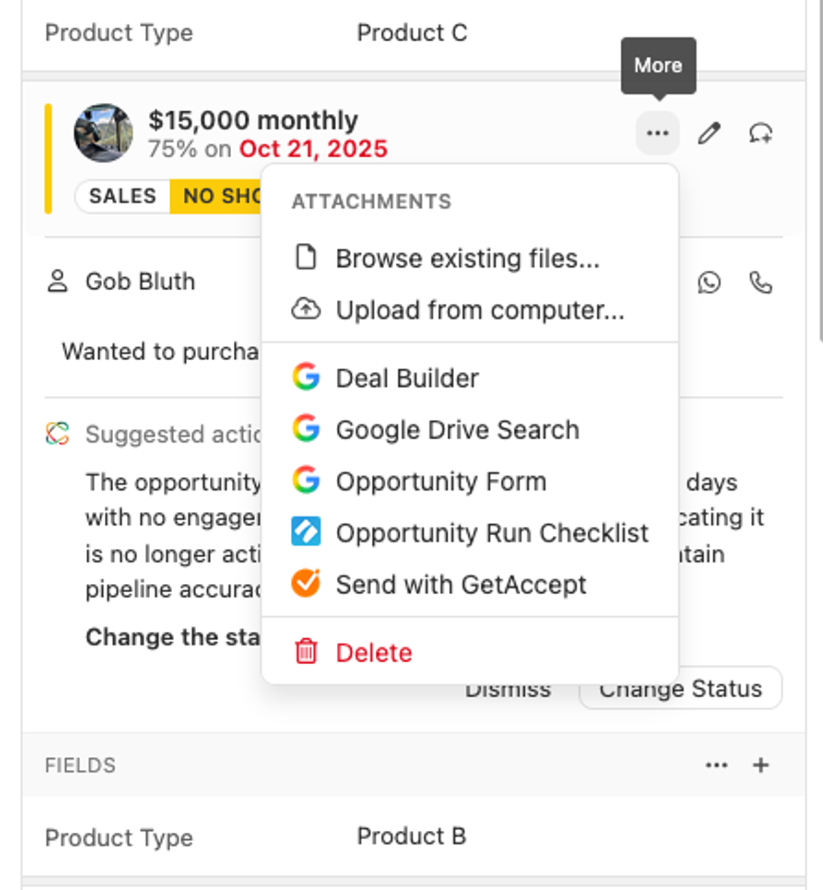 Improved File attachments for Opportunities