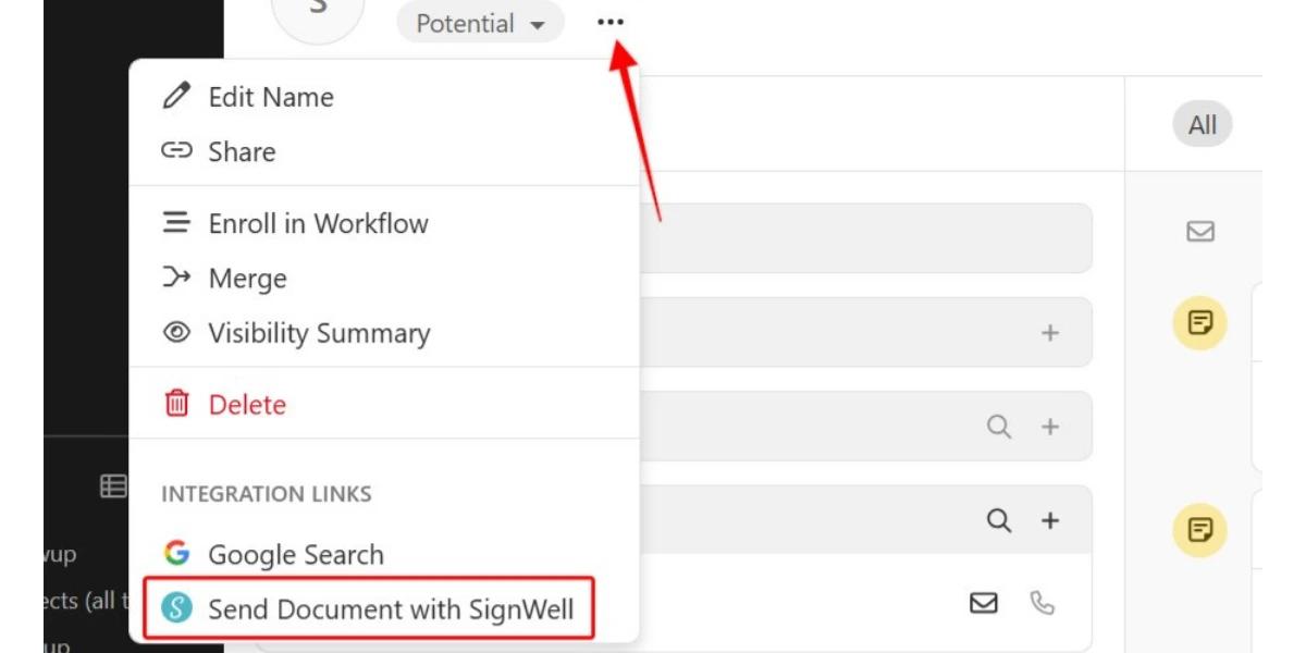 SignWell screenshot