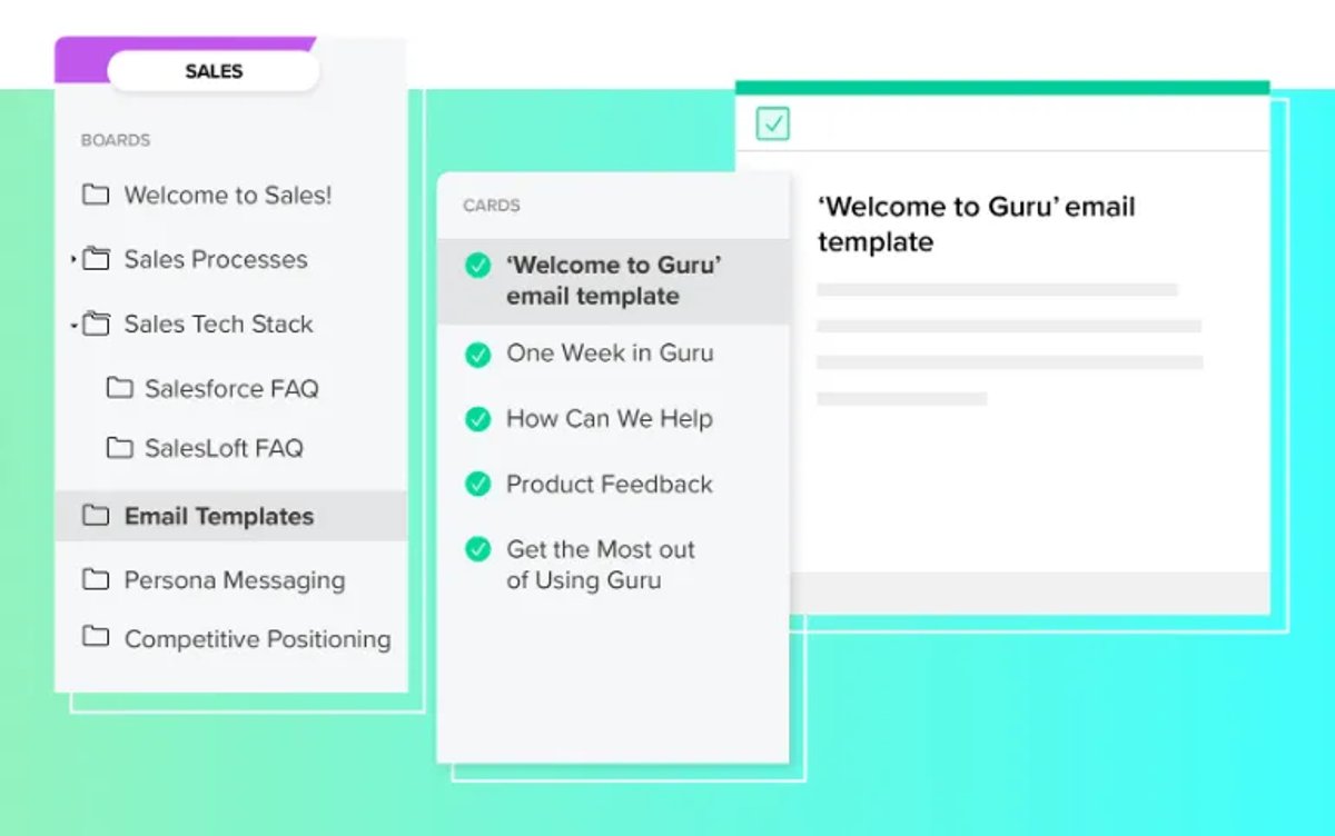 guru sales enablement tool
