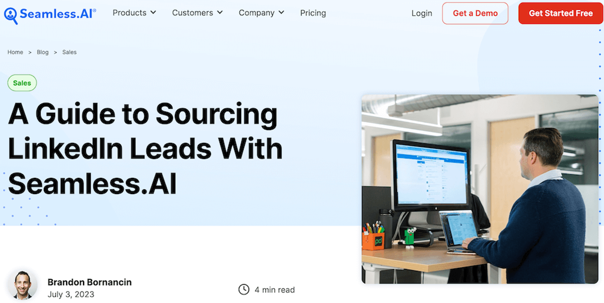 Sales prospecting tools - Seamless