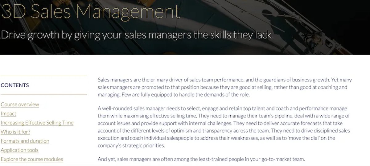 The 8 Best Sales Management Training Programs - 3D Sales Management