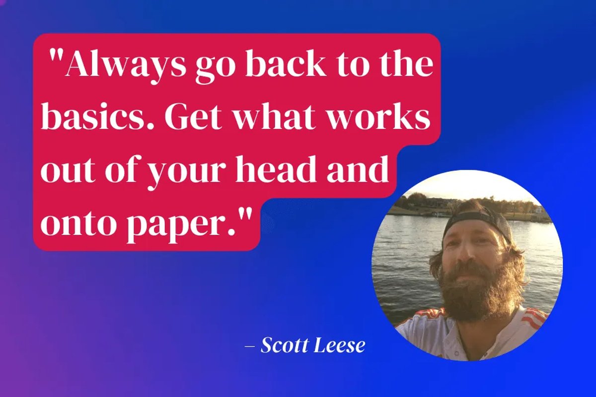 always go back to the basics - Scott Leese sales consultant tip