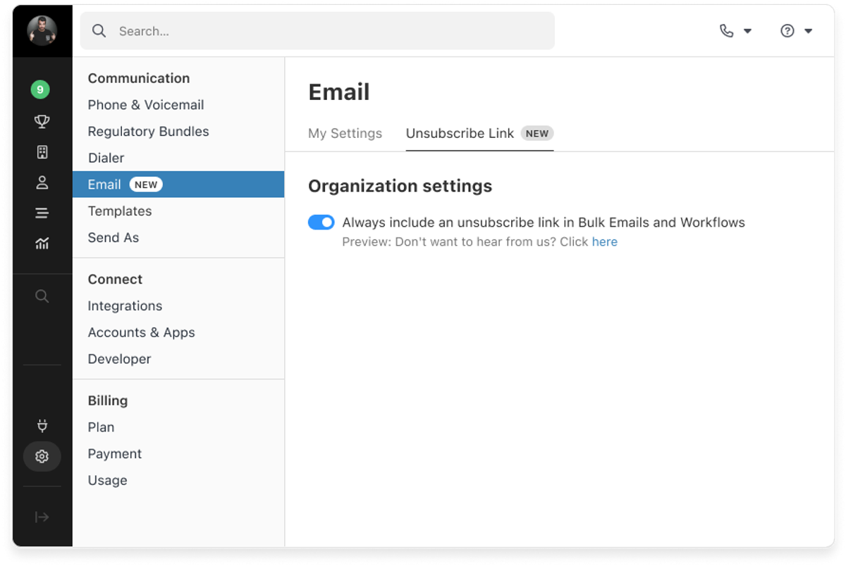 Basic Email Unsubscribe