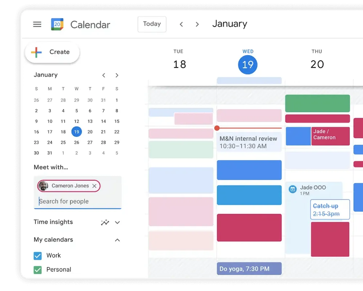 The 20 Best Sales Productivity Tools for Startups in 2023 - Google Calendar