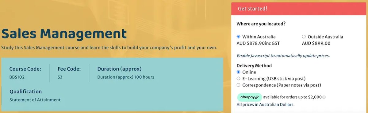 Best Sales Management Courses - Sales Management