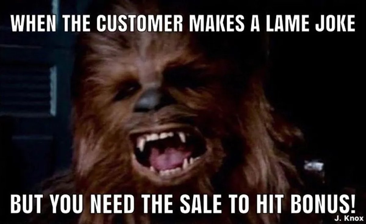 sales meme lame joke