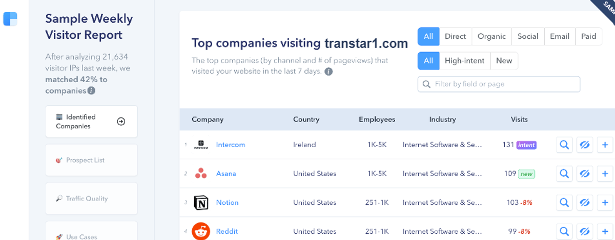 Clearbit Sales Prospecting Tool