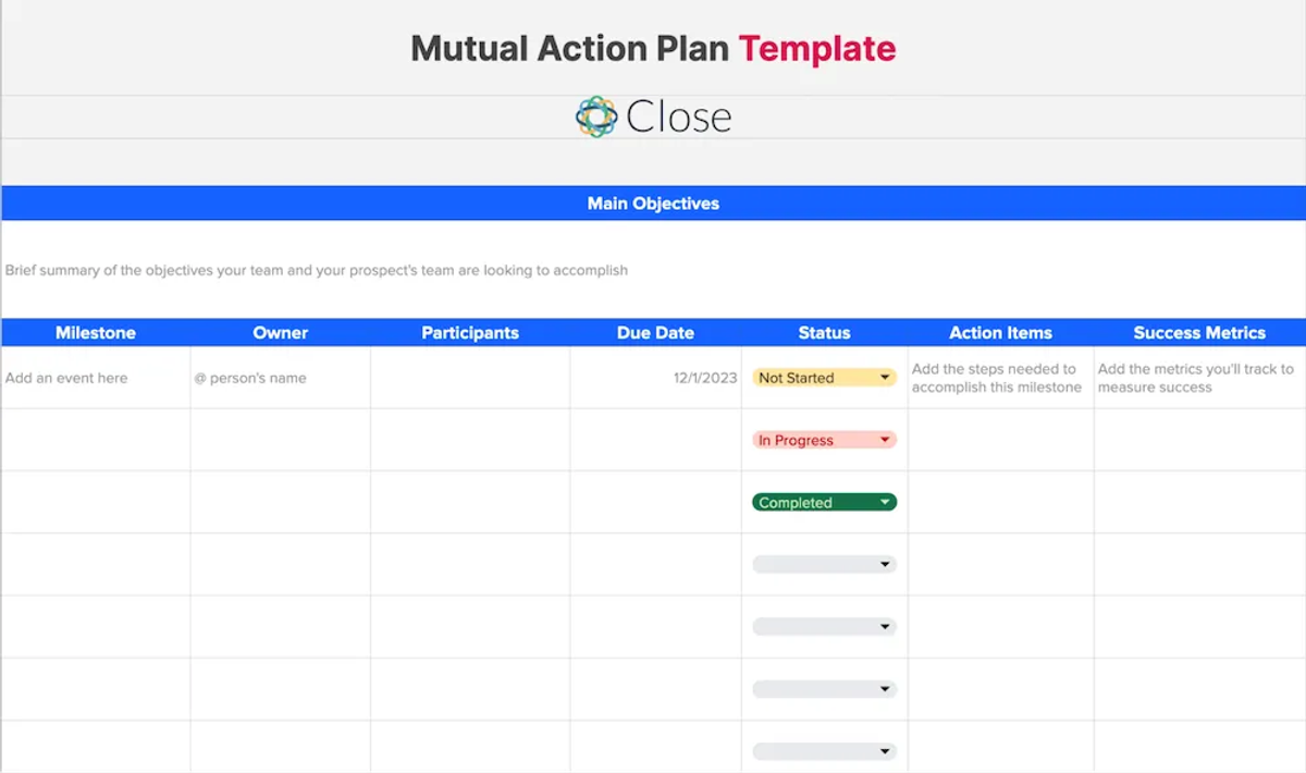 How to Use a Mutual Action Plan to Close Deals Faster - Share a Copy of the MAP With All Stakeholders