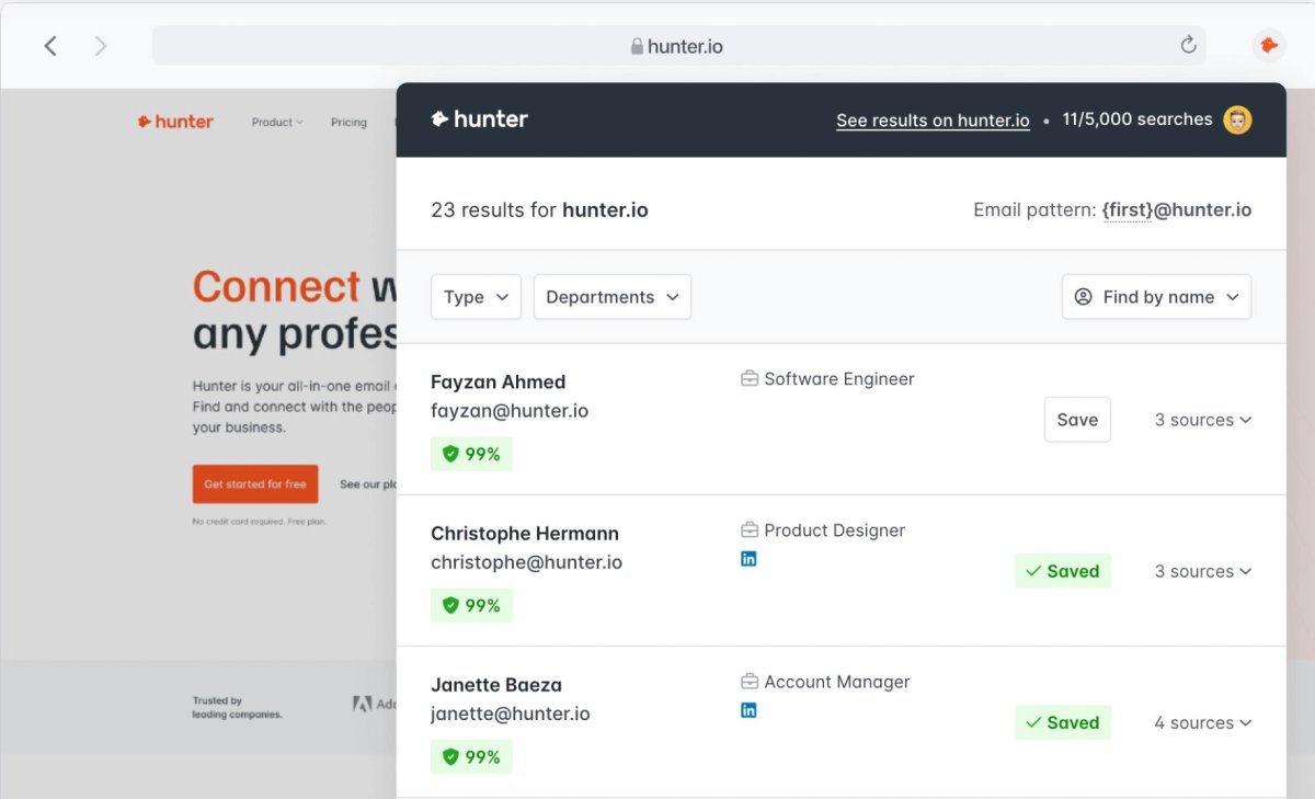 15 Best Email Finder Google Chrome Extensions - Hunter