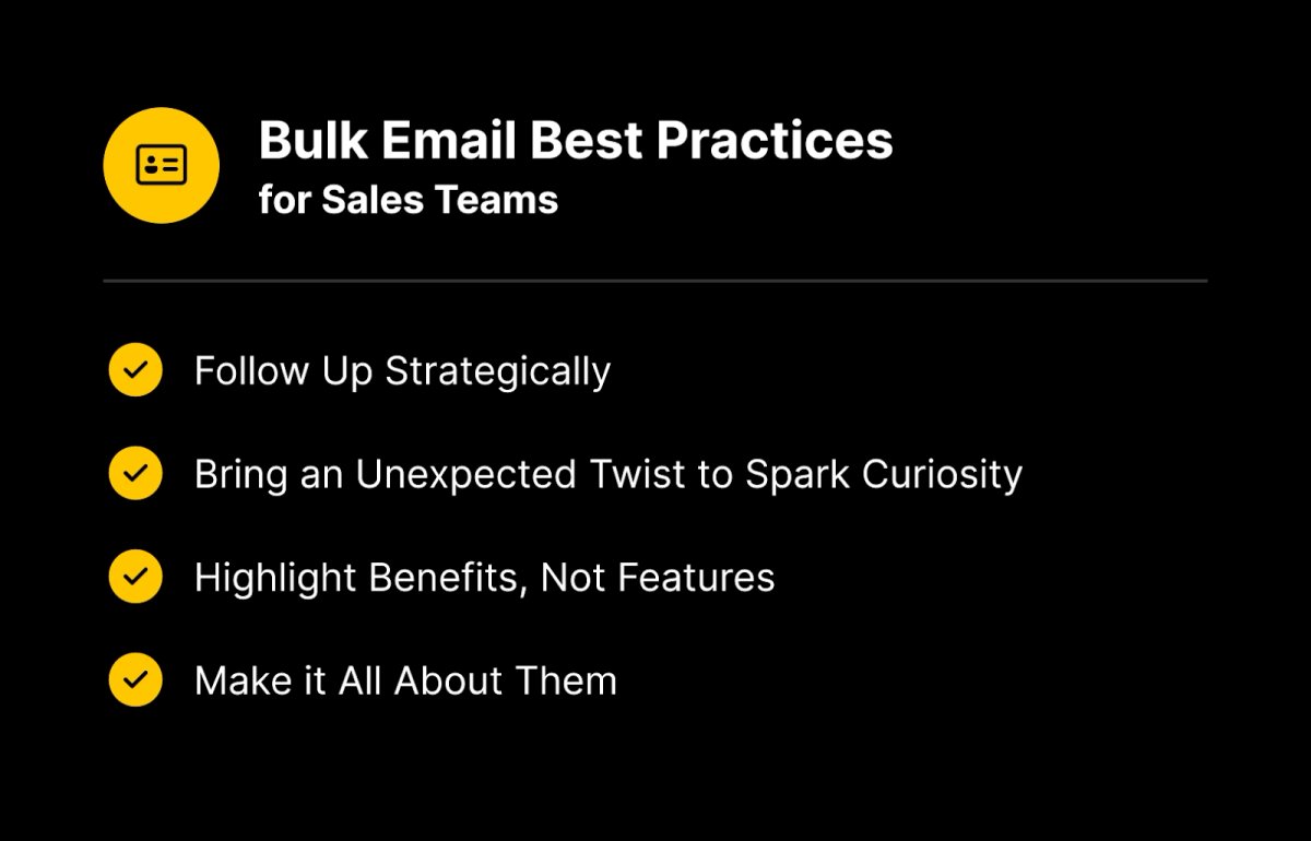 Bulk Email Best Practices for Sales Teams