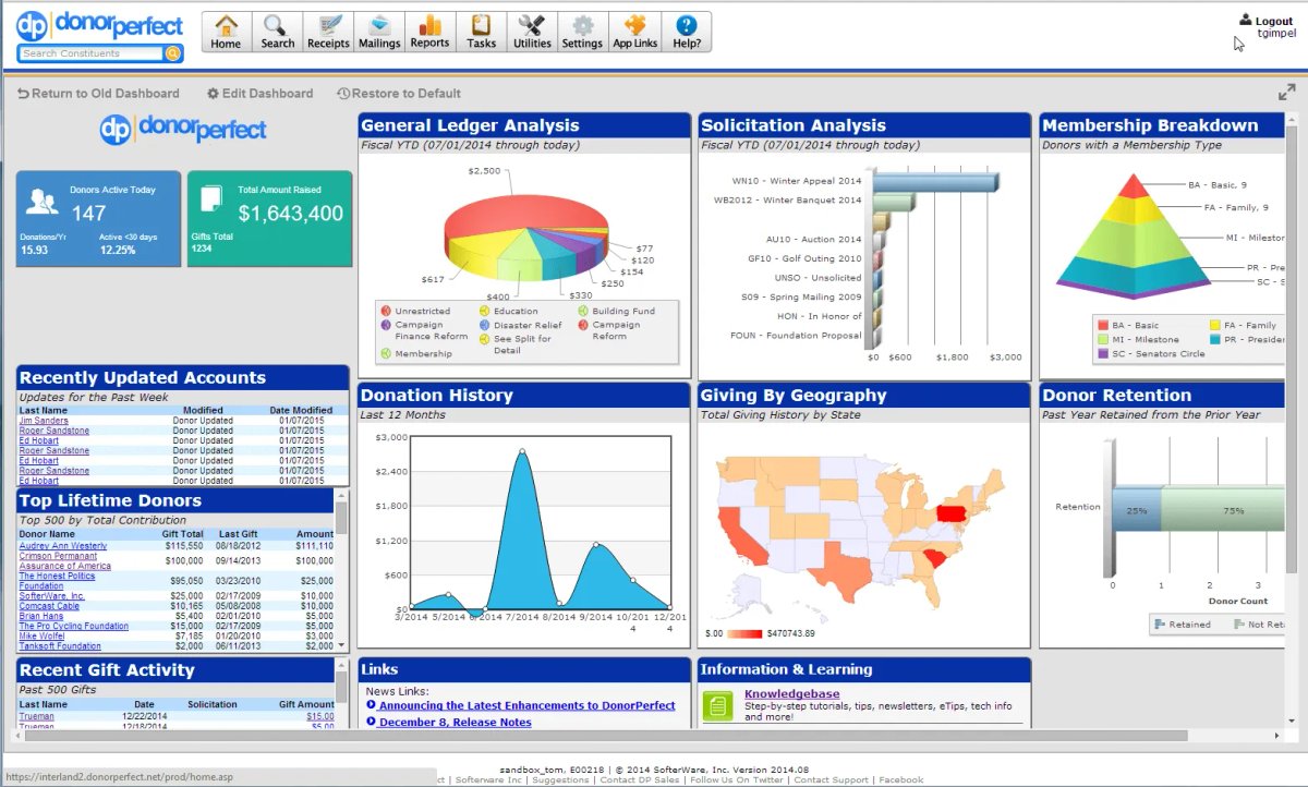 CRM DonorPerfect for nonprofits