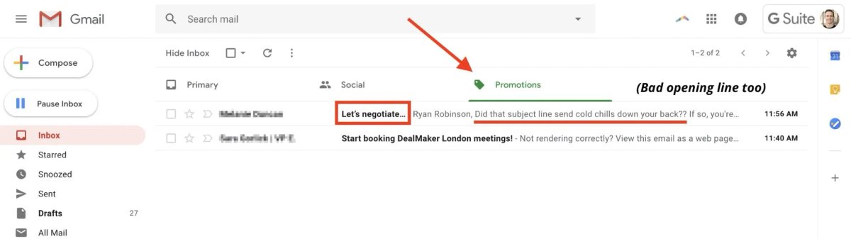 Sales Email Subject Lines Bad Example