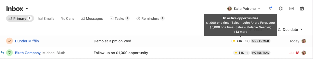 Inbox Prioritization Improvements