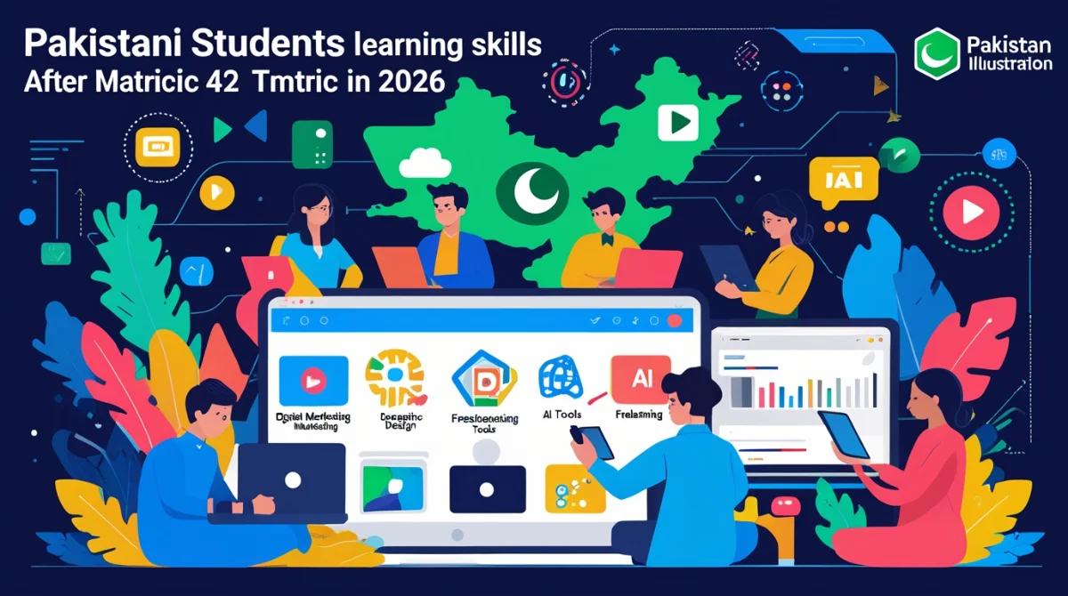 Best Digital Skills to Learn After Matric in Pakistan (2026)