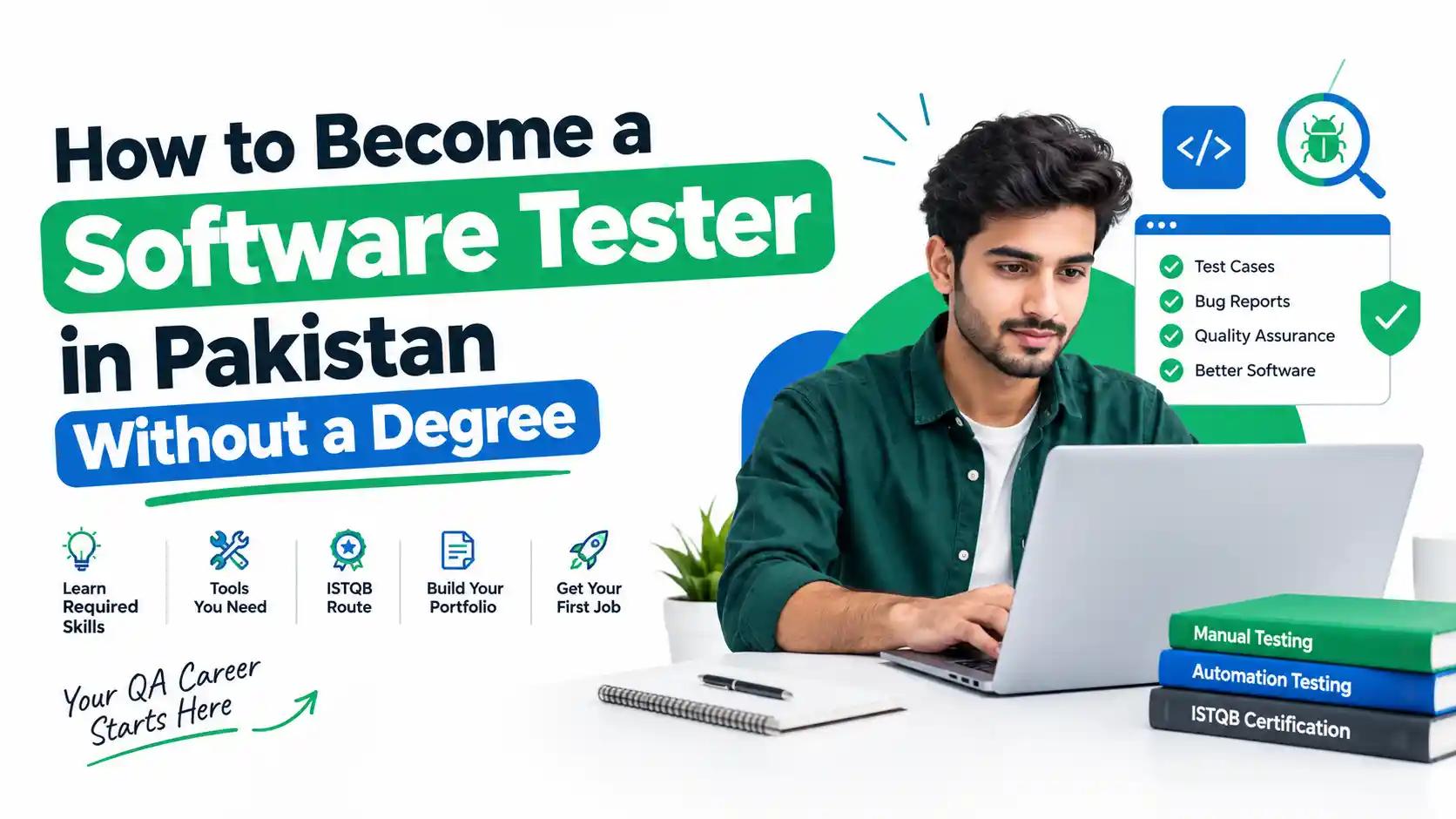 How to Become a Software Tester in Pakistan Without a Degree