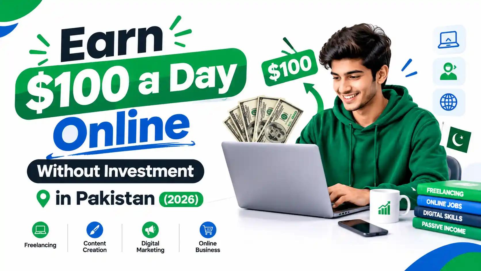 Earn $100 a Day Online Without Investment in Pakistan (2026)