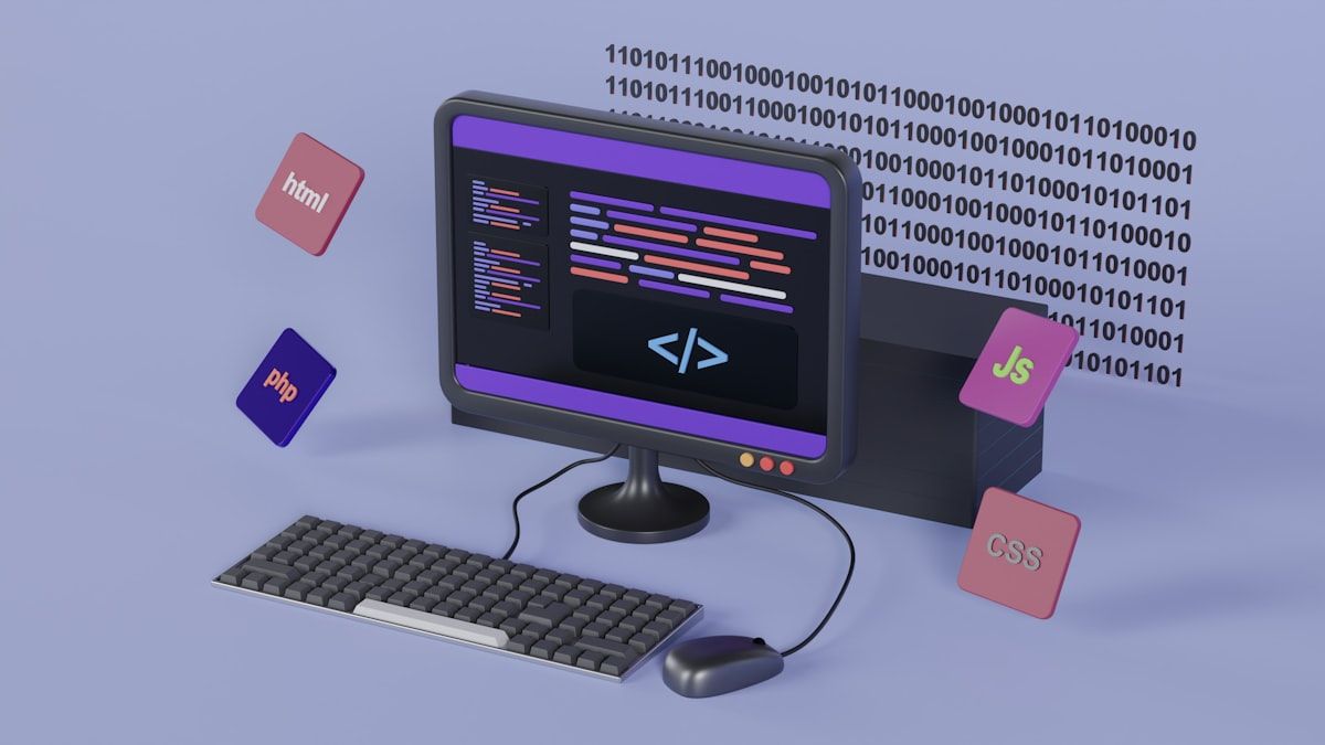 A computer with keyboard and mouse for automation