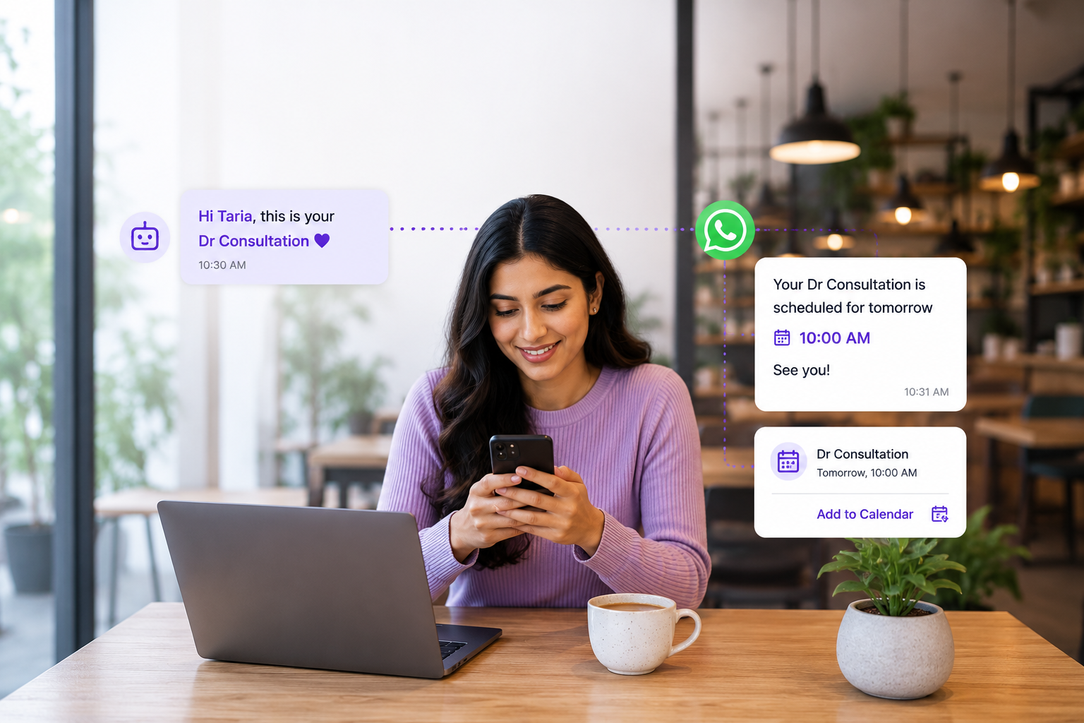 WhatsApp automation for doctor consultation