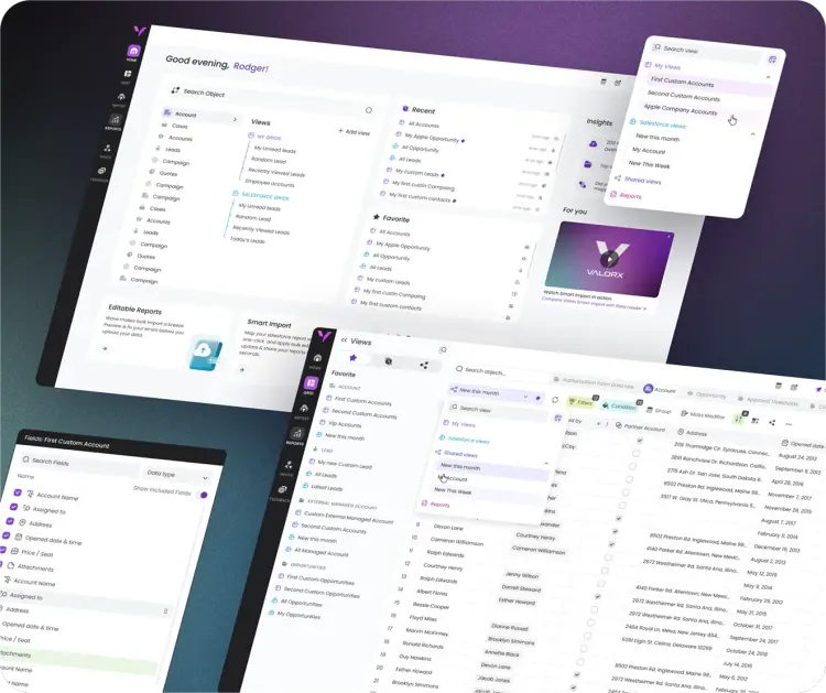 Preview of the Valorx web and product design project