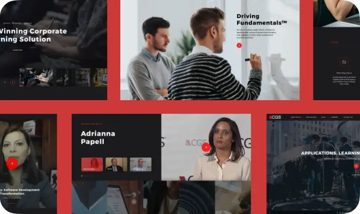 Corporate learning and training website