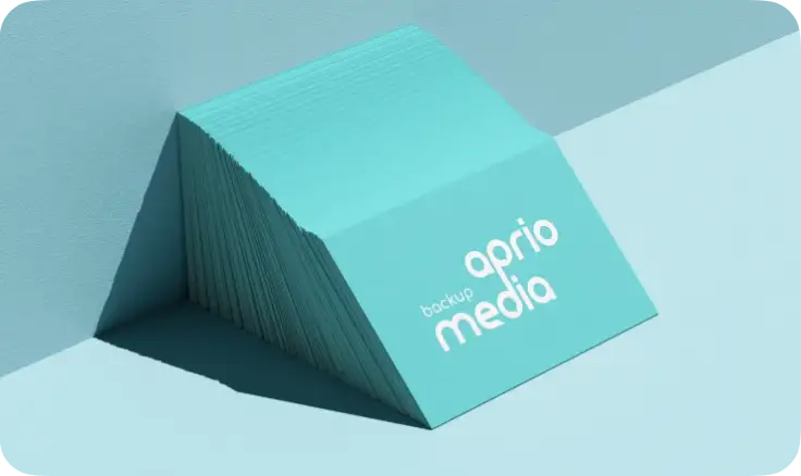 Business card design for Aprio Media