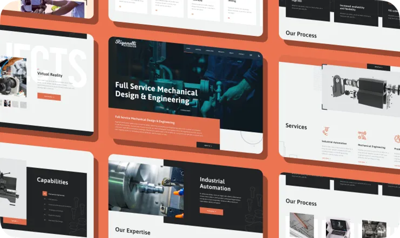 Corporate website for Riganelli