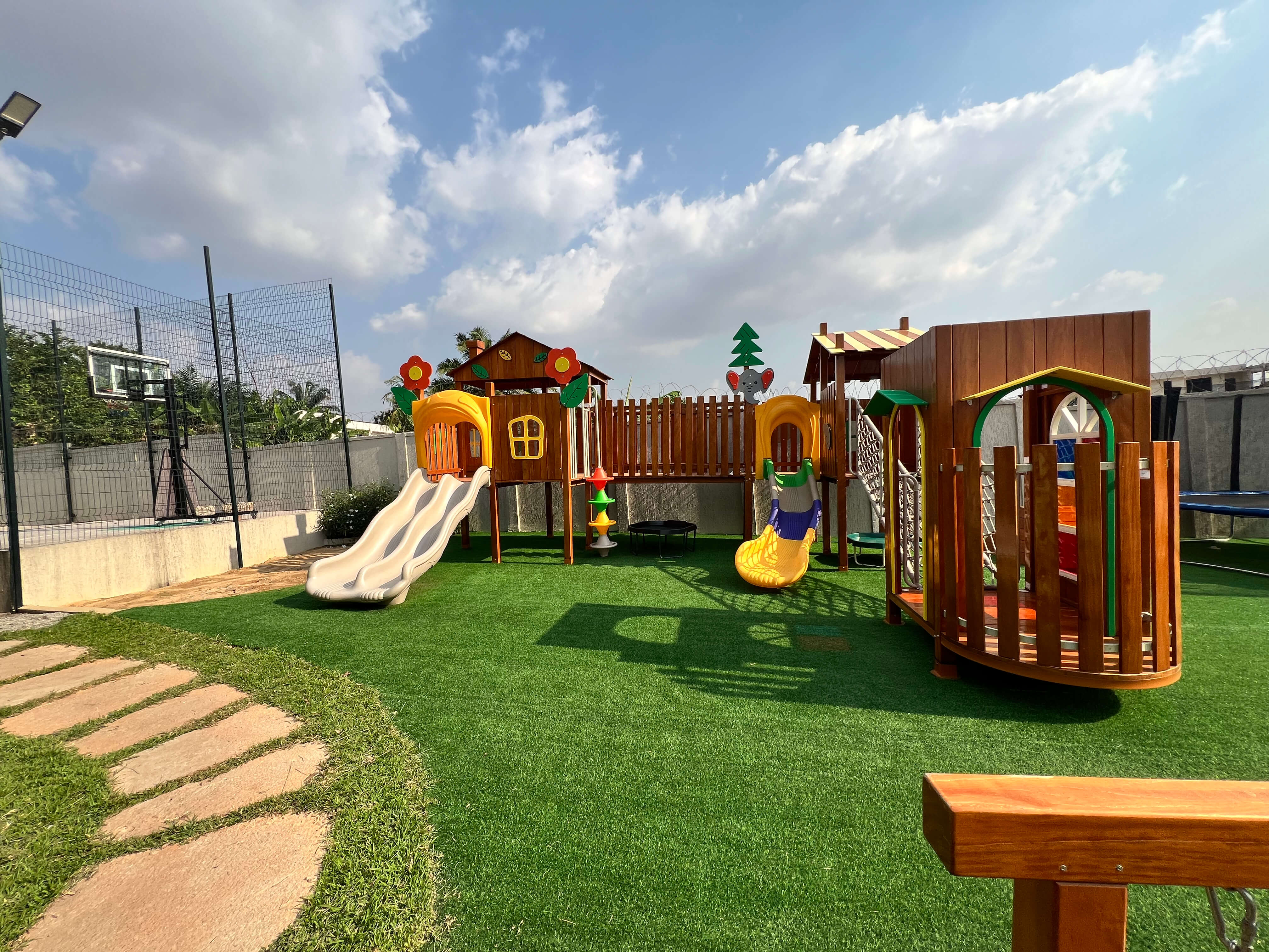 Cozy cot room at Harmony Learning center